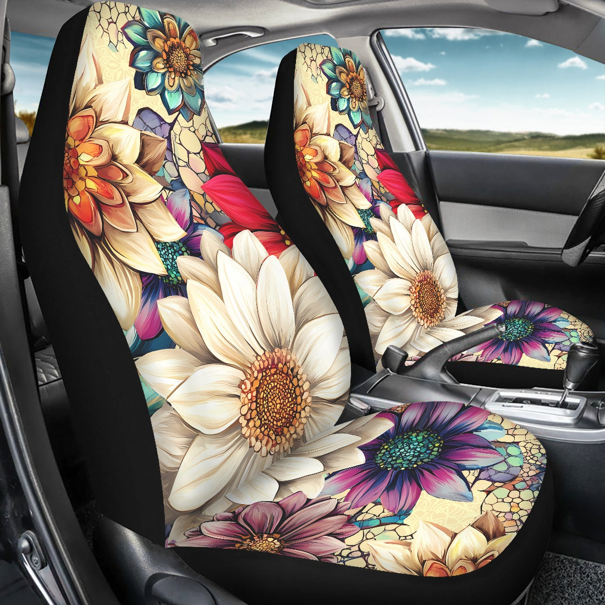 Water-resistant Front Set Car Seat Cover