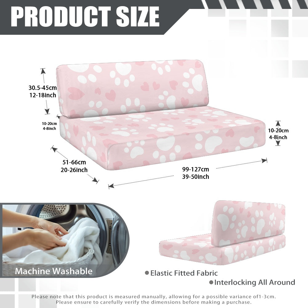 RV Sofa Split Seat Cover 2-Piece Set