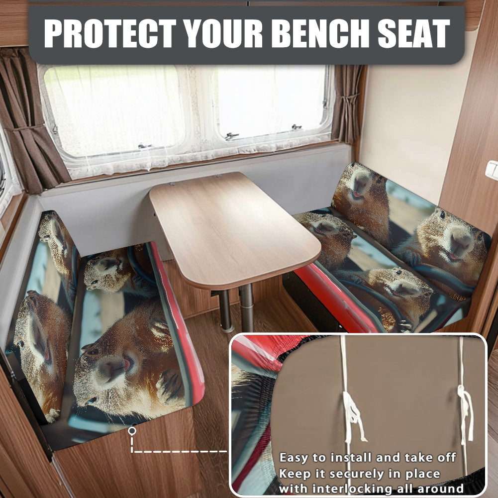 RV Sofa Split Seat Cover 2-Piece Set