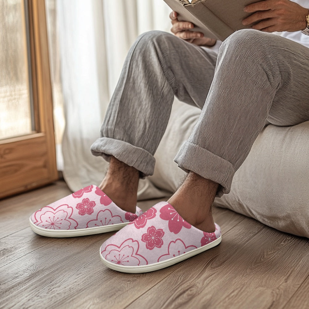 Fluffy cotton slippers