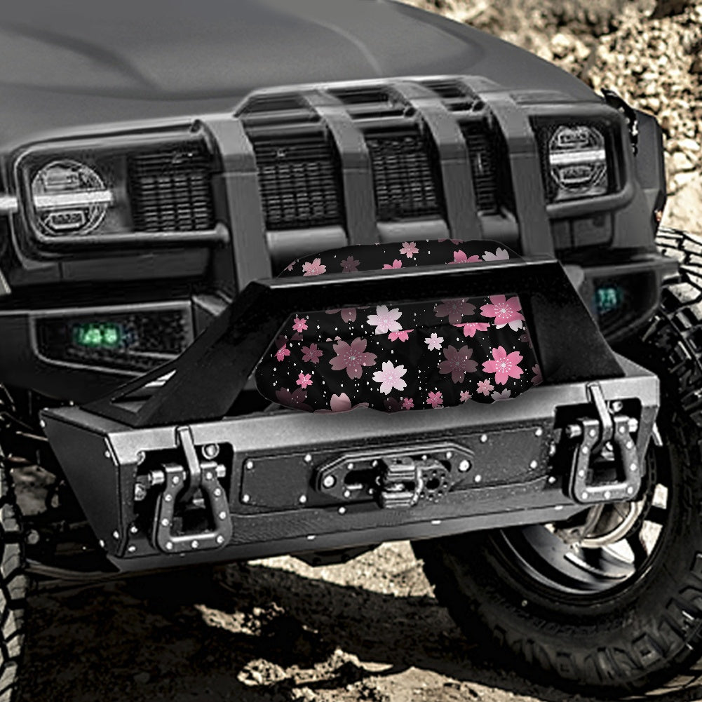 Off-road vehicle winch cover