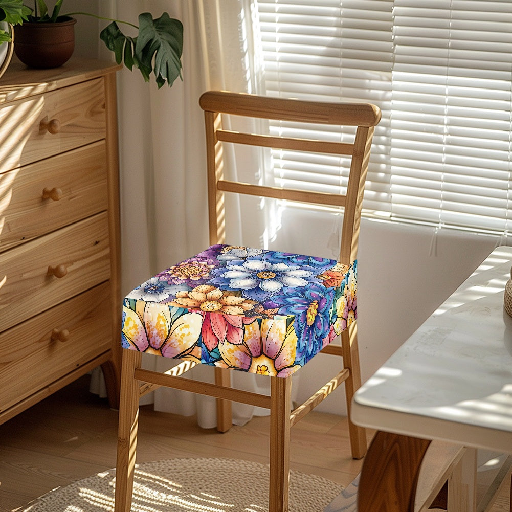 Stretch printed open chair cover