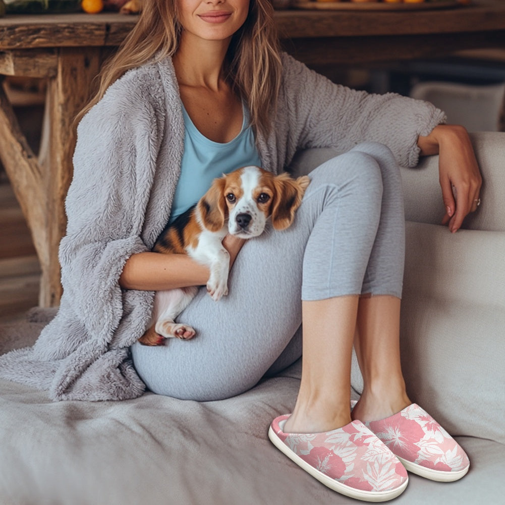 Fluffy cotton slippers