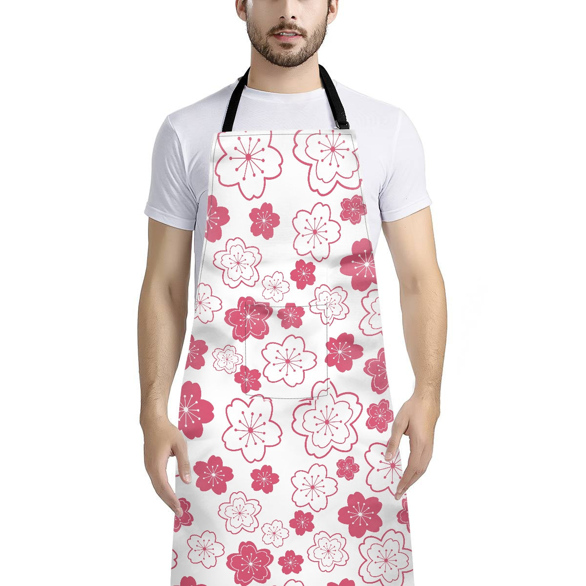 Long apron with pockets