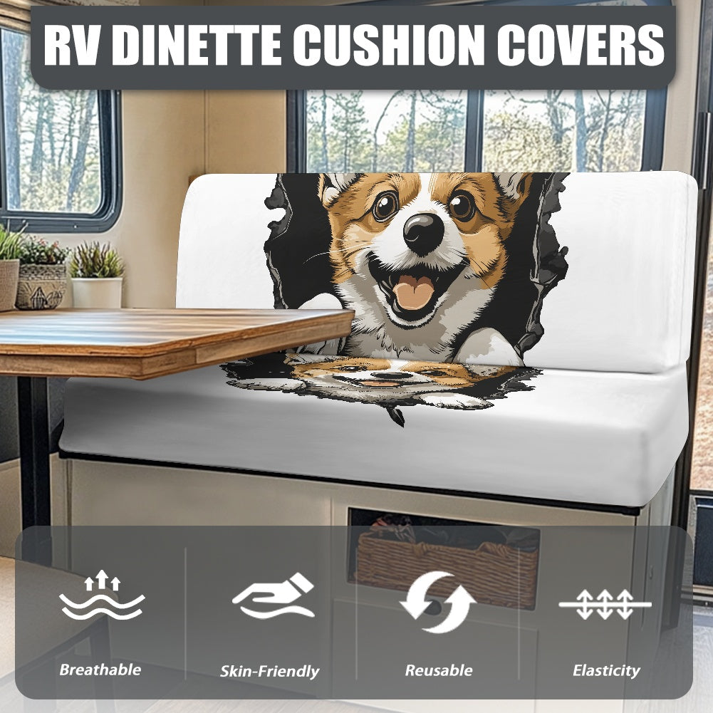 RV Sofa Split Seat Cover 2-Piece Set