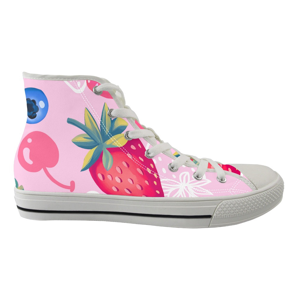 Classic High Top Canvas Shoes（Tongue Printable）