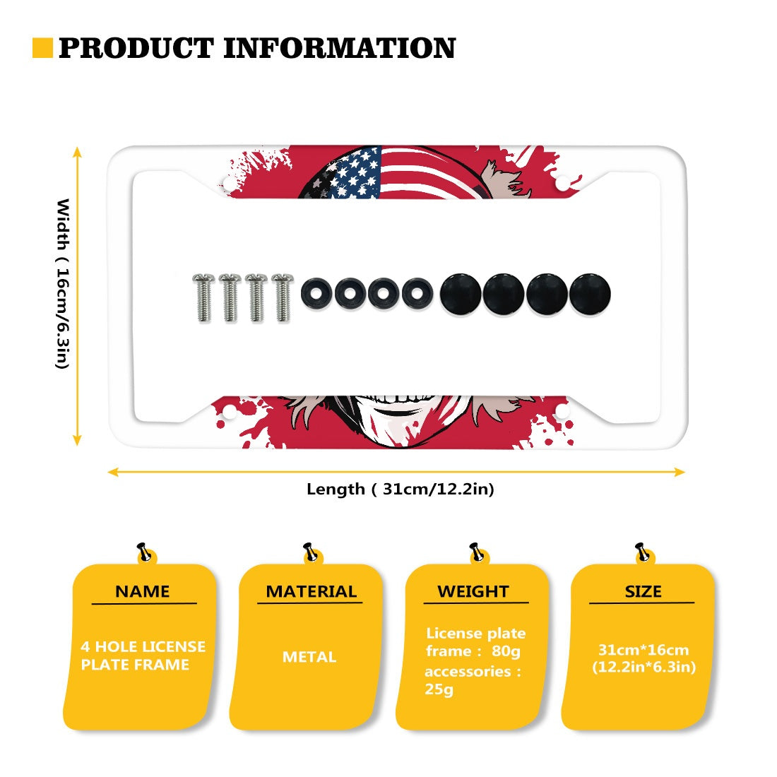 License plate frame