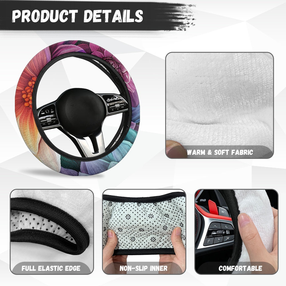 Flannel steering wheel cover