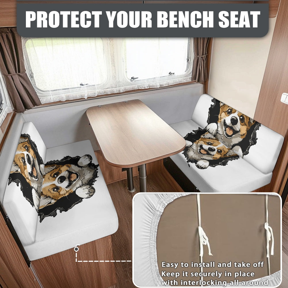 RV Sofa Split Seat Cover 2-Piece Set