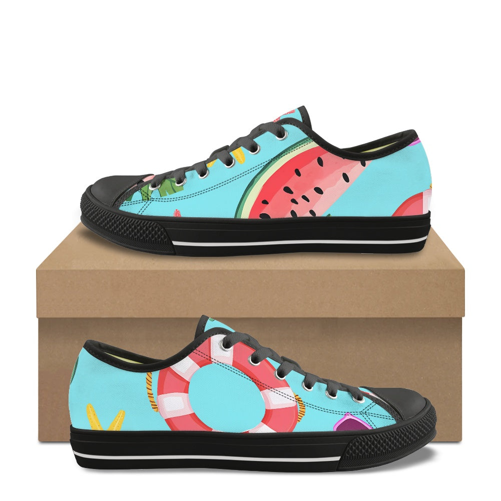 Classic Low Top Canvas Shoes（Tongue Printable）