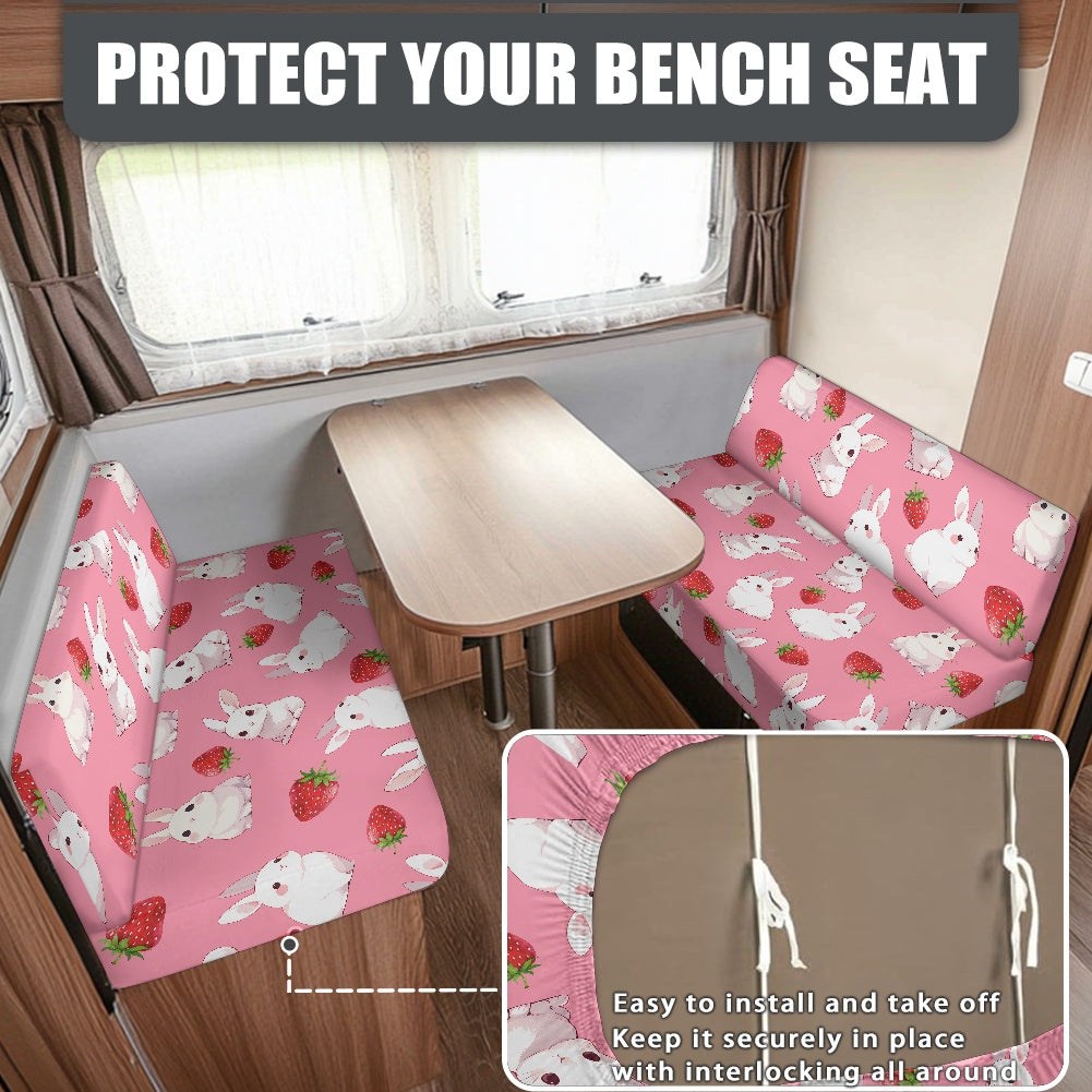 RV Sofa Split Seat Cover 2-Piece Set