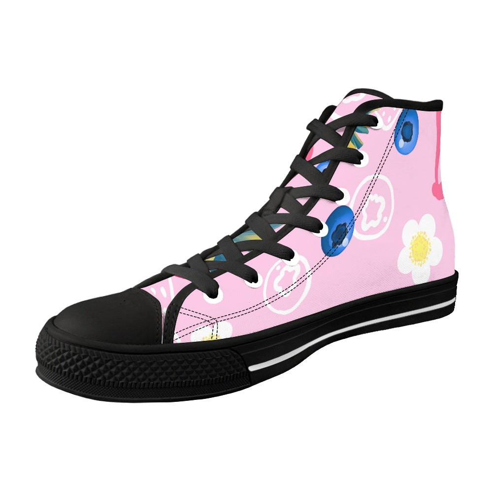 Classic High Top Canvas Shoes（Tongue Printable）