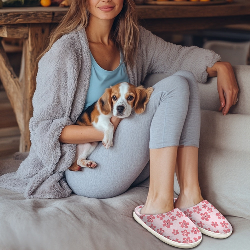 Fluffy cotton slippers