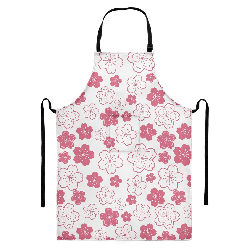 Long apron with pockets