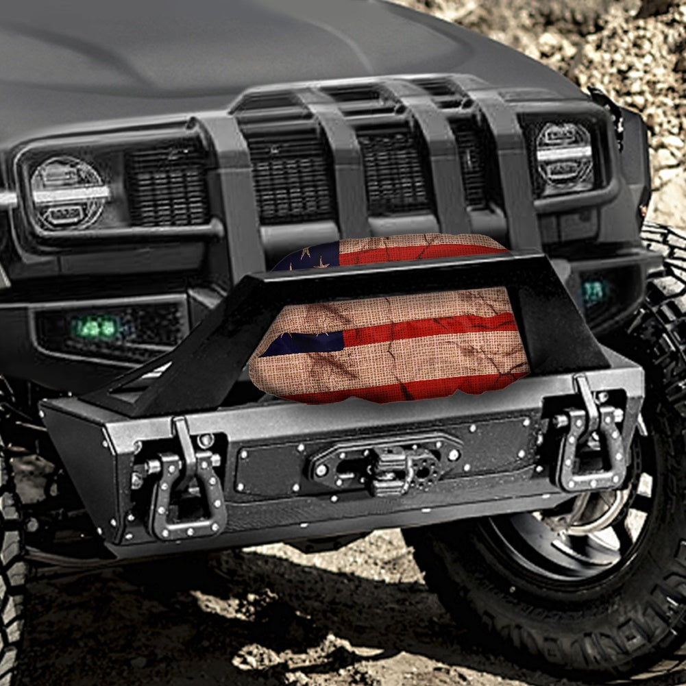 Off-road vehicle winch cover