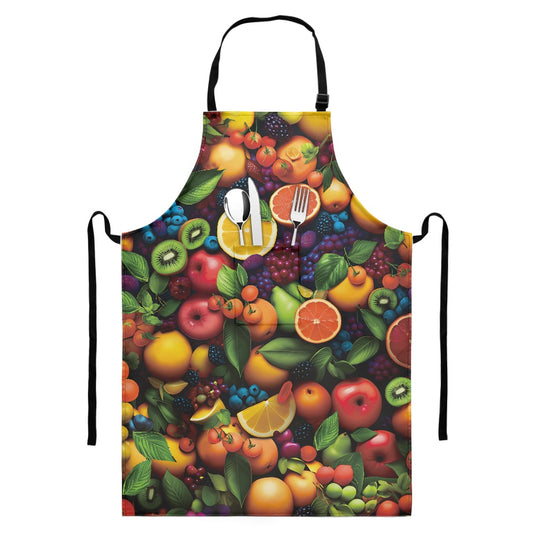 Long apron with pockets