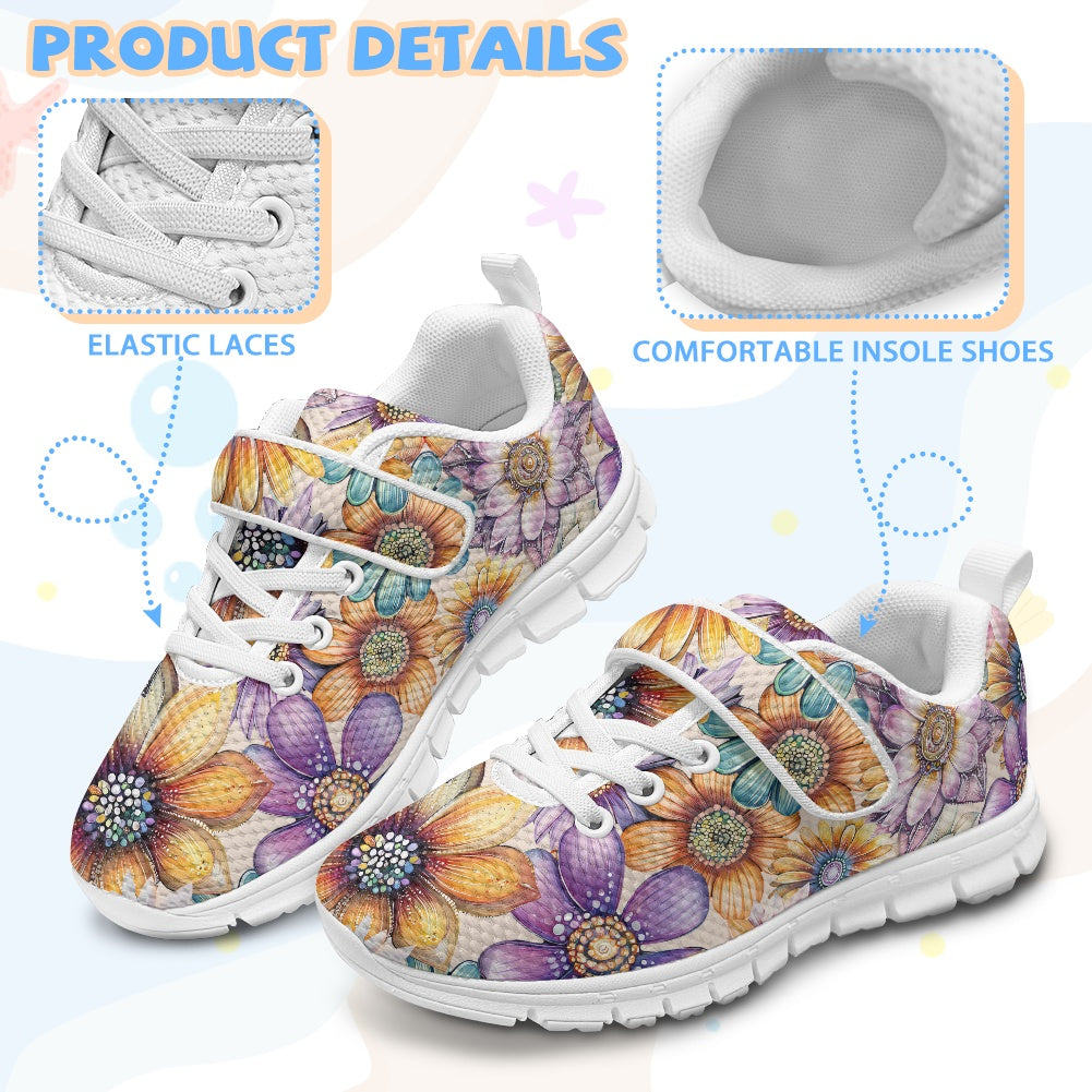 Children's single buckle sneakers