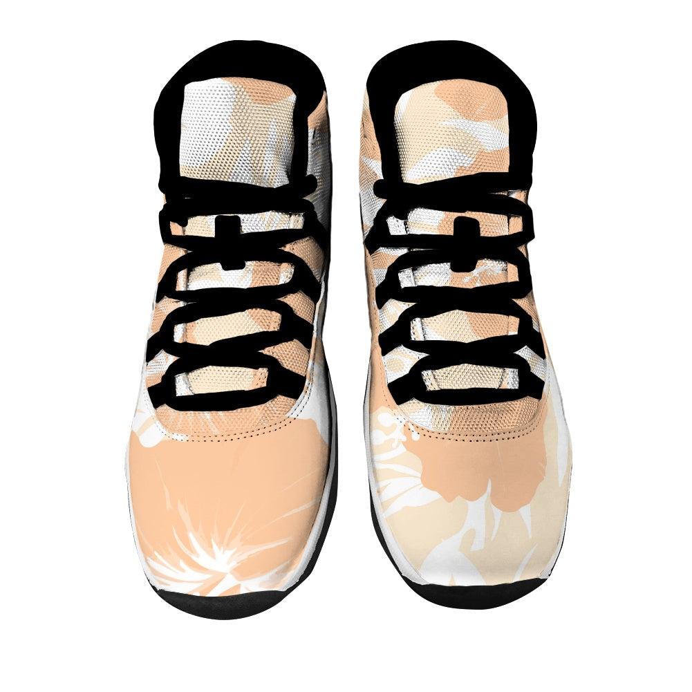 AJ11 High Top Leather Sneakers