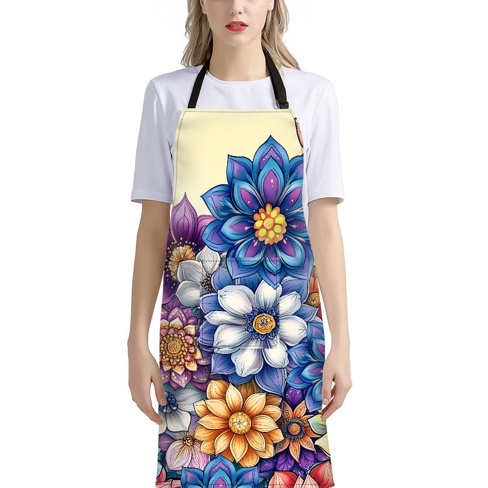 Long apron with pockets