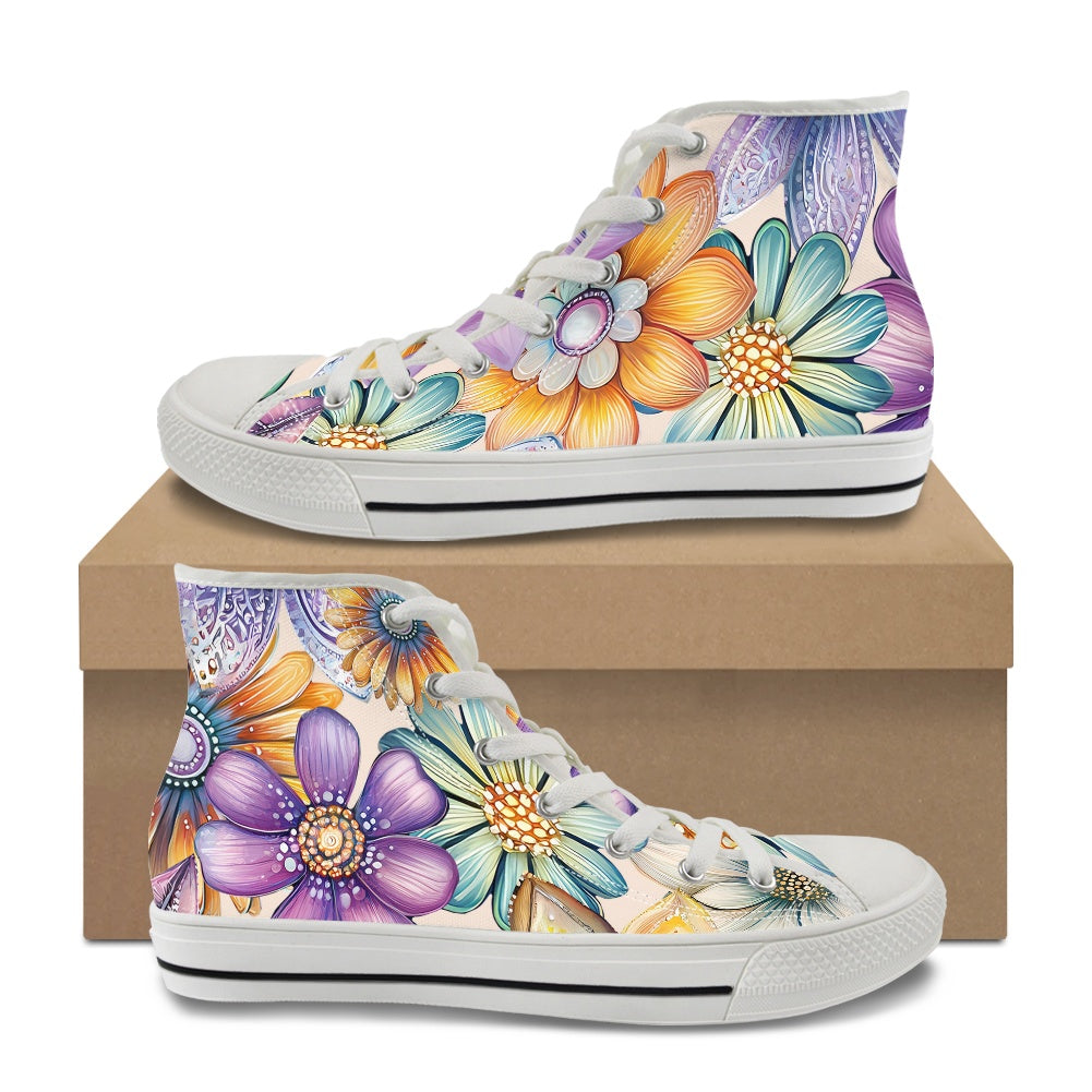 Classic High Top Canvas Shoes（Tongue Printable）