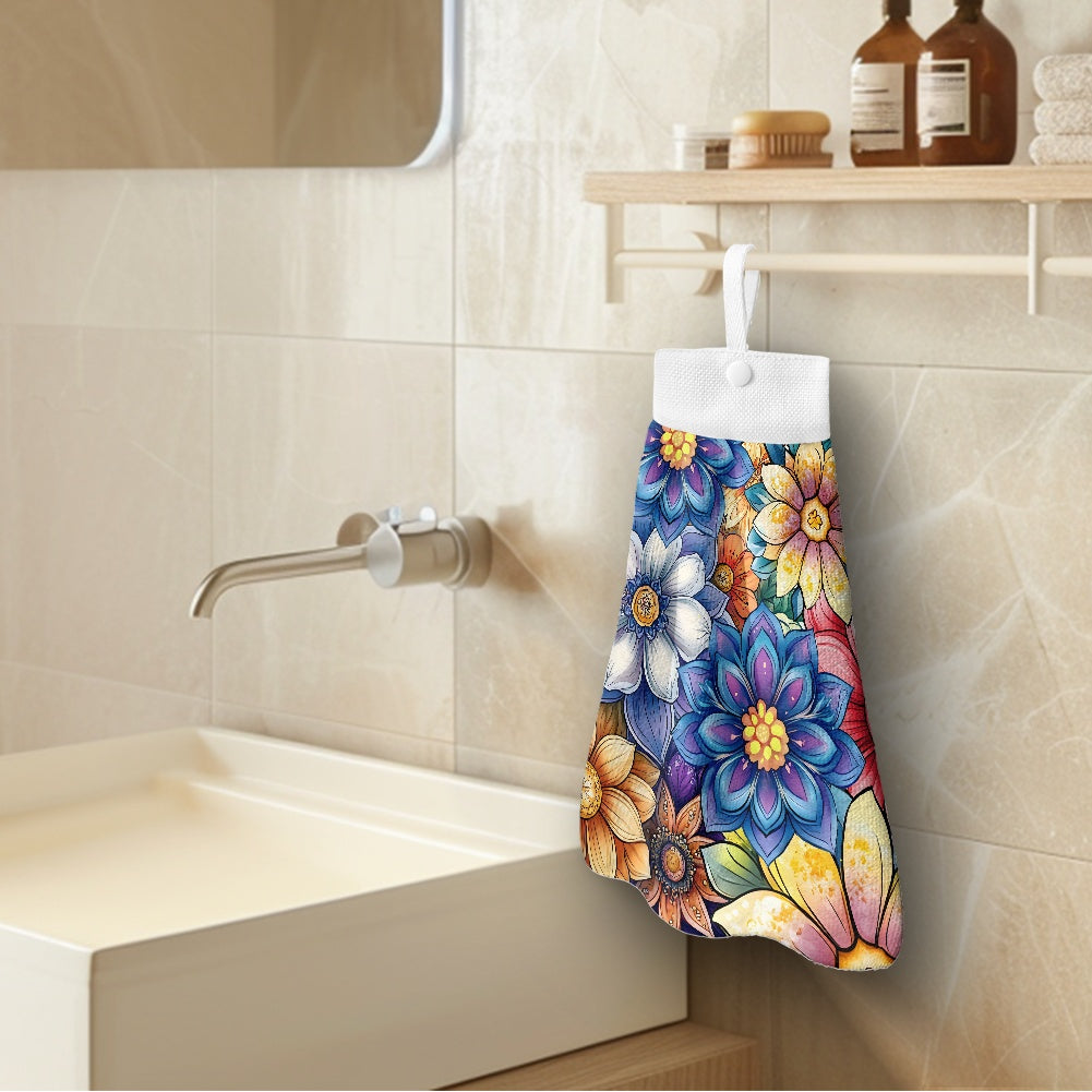 Hanging dual-purpose hand towel