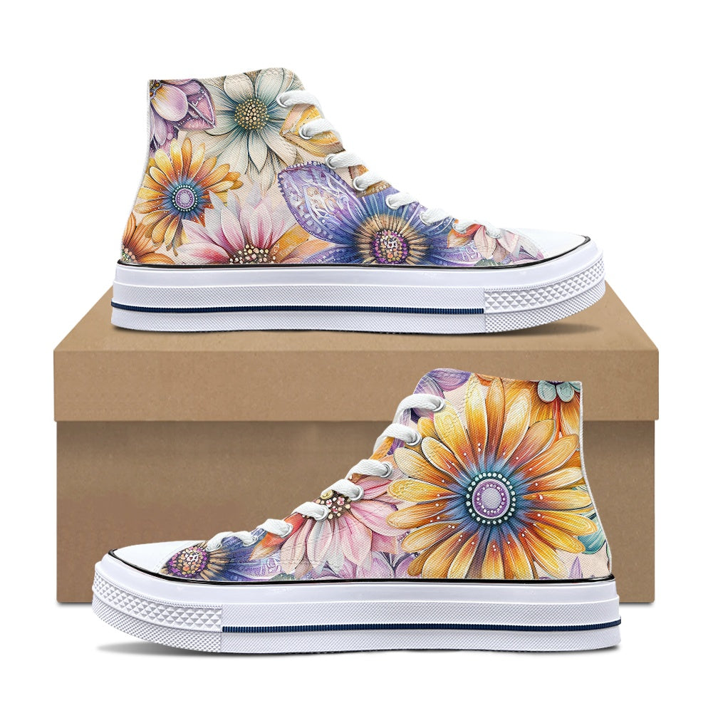 Retro High-top canvas shoes