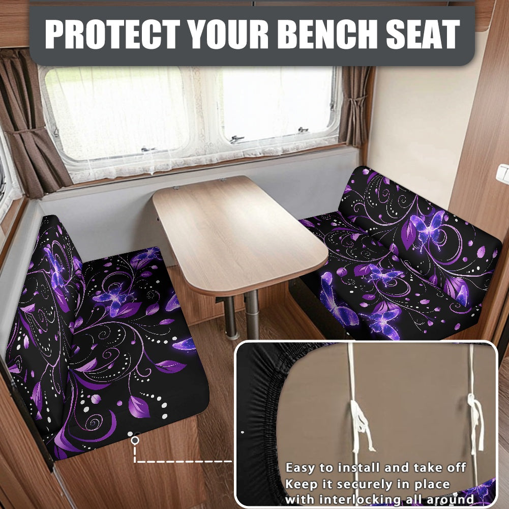 RV Sofa Split Seat Cover 2-Piece Set