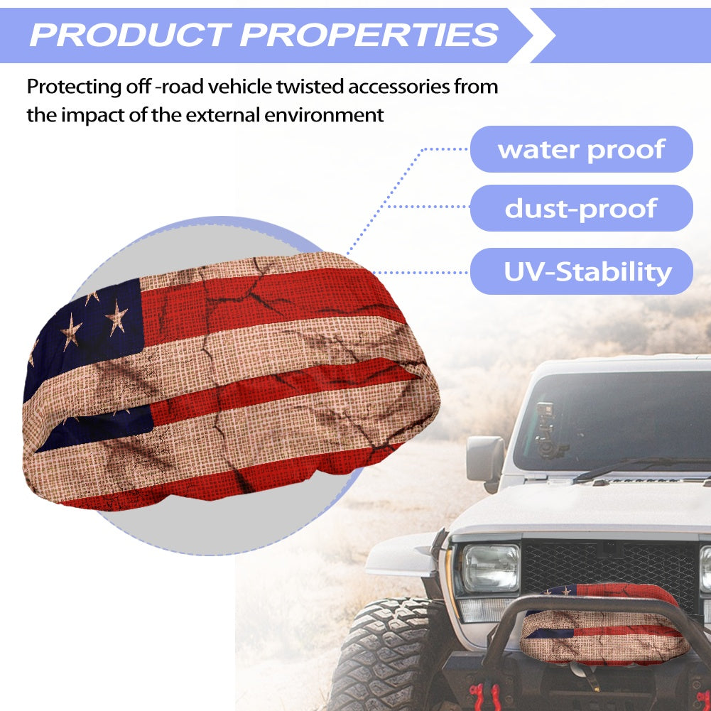 Off-road vehicle winch cover