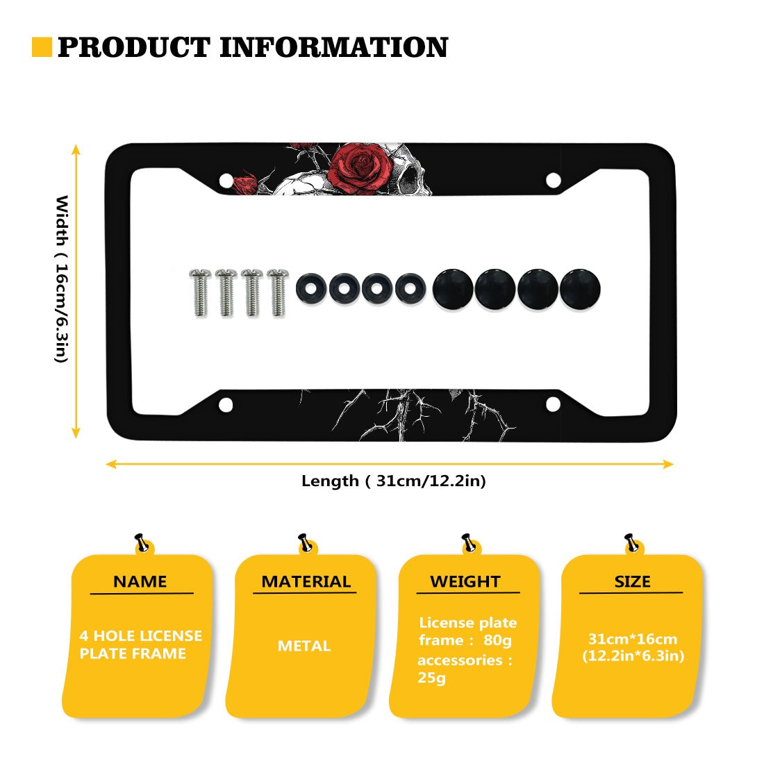 License plate frame