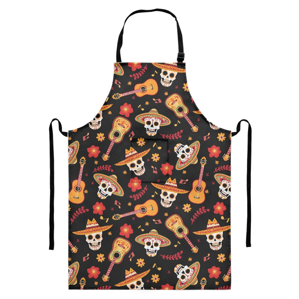 Long apron with pockets