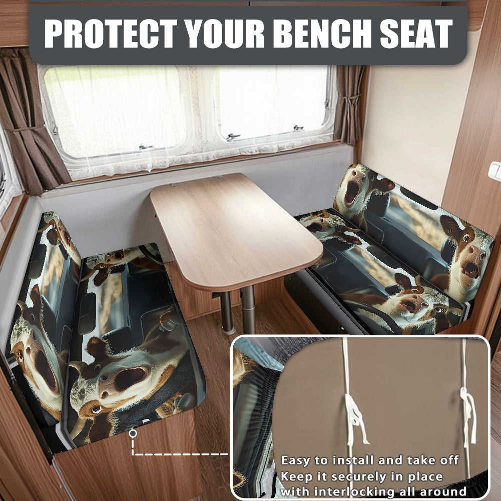 RV Sofa Split Seat Cover 2-Piece Set