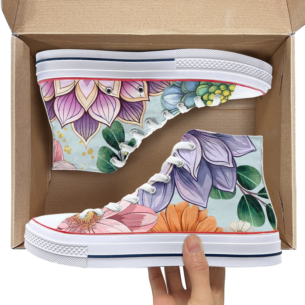 Retro High-top canvas shoes