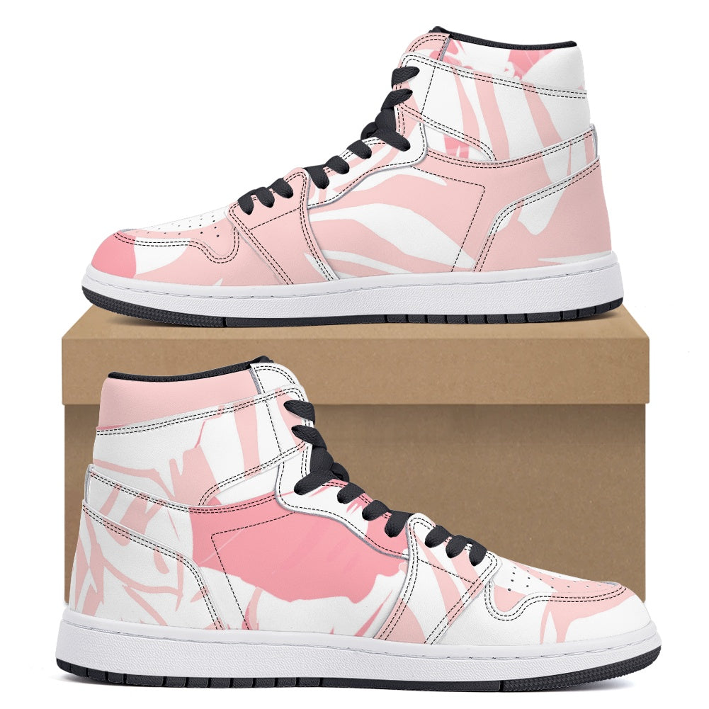 Lace up high top sneakers