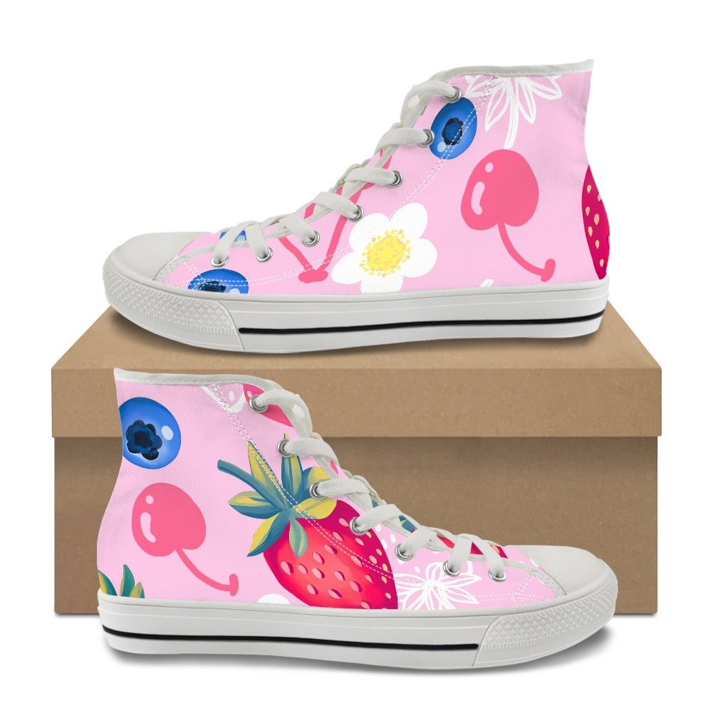 Classic High Top Canvas Shoes（Tongue Printable）