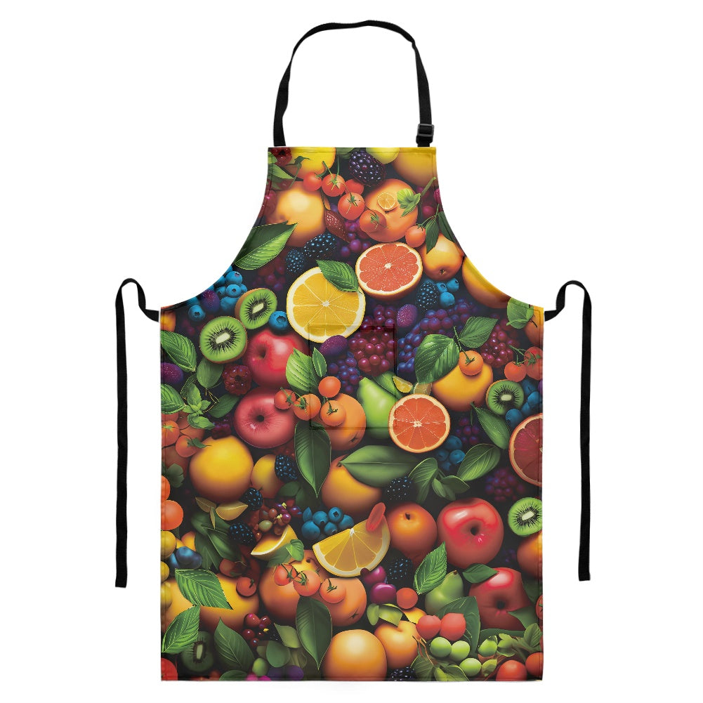 Long apron with pockets