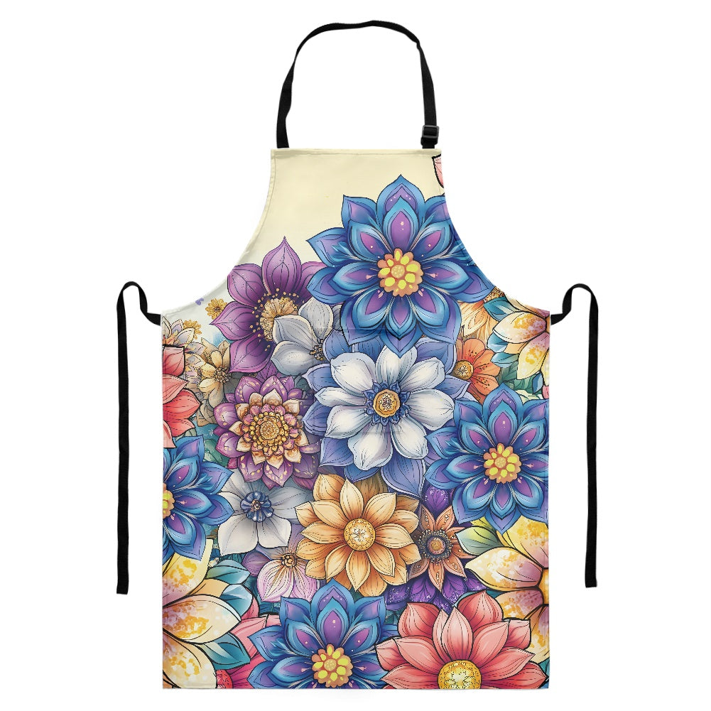 Long apron with pockets