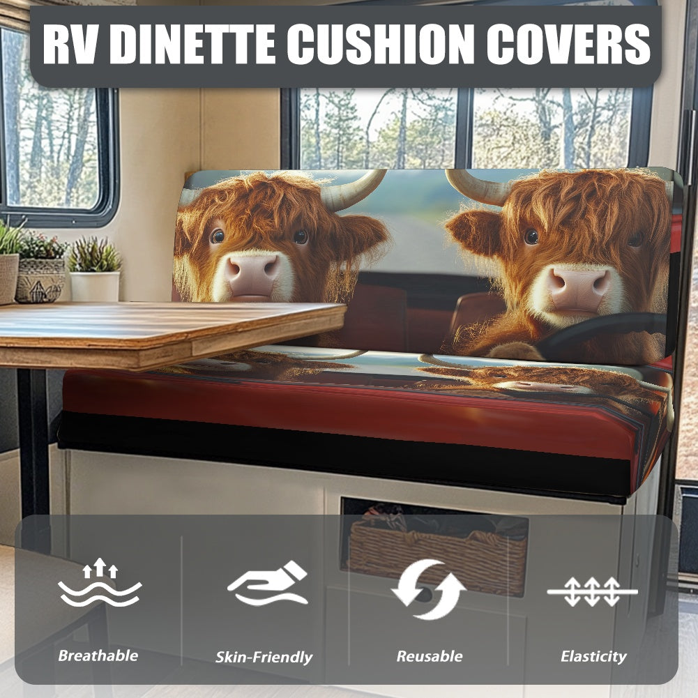 RV Sofa Split Seat Cover 2-Piece Set