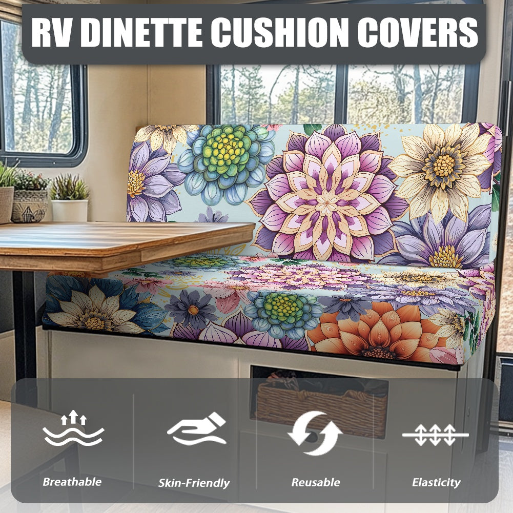 RV Sofa Split Seat Cover 2-Piece Set