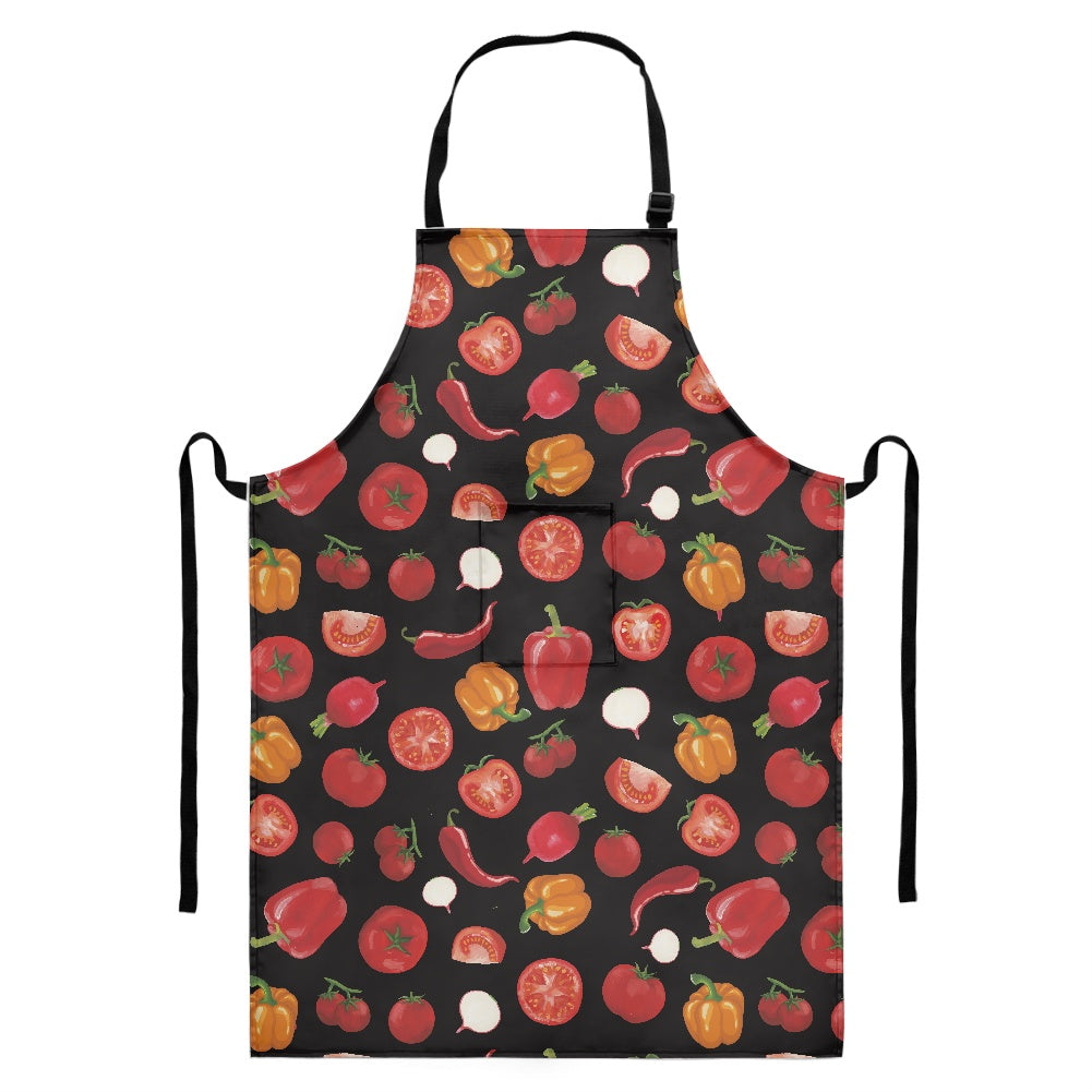 Long apron with pockets