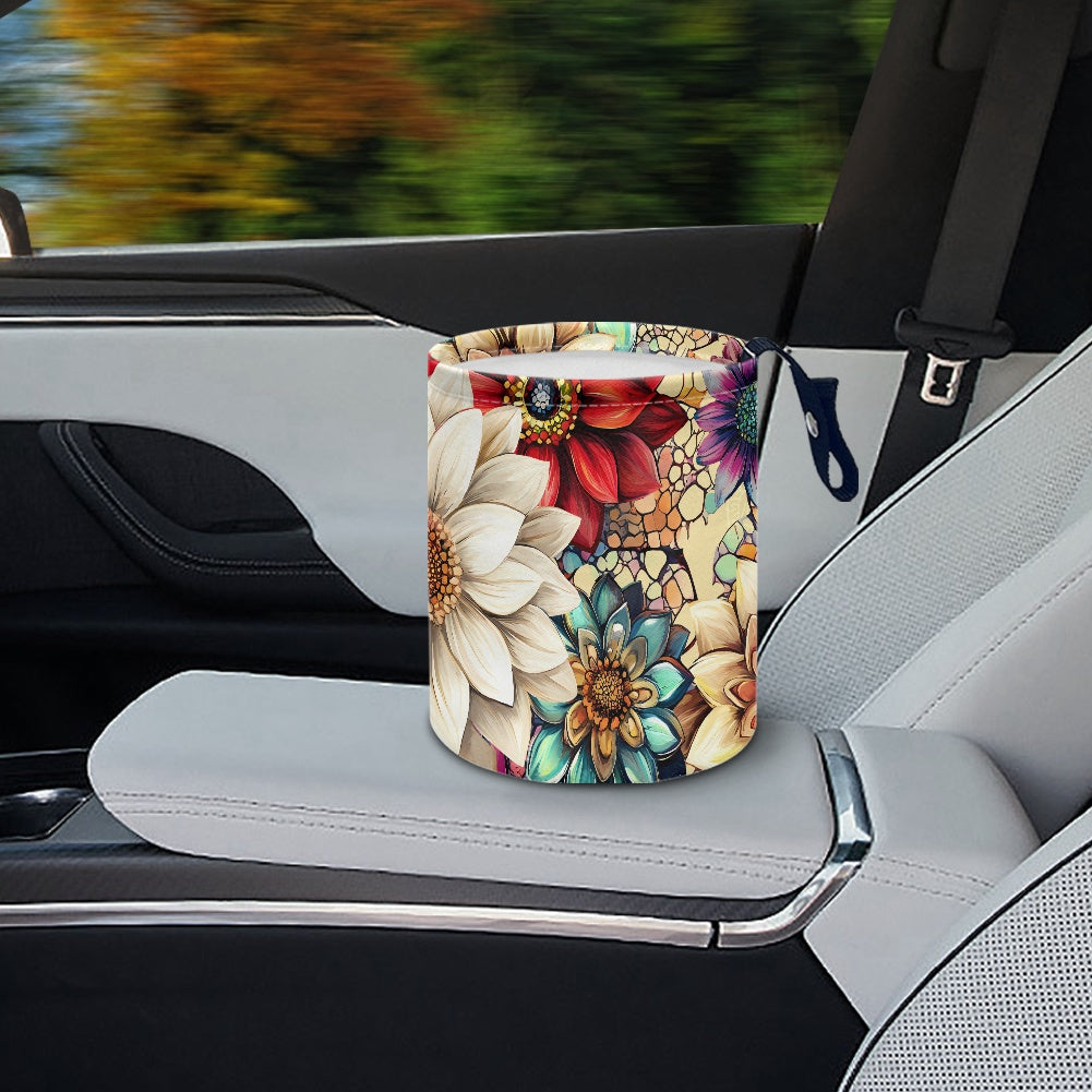 car trash can