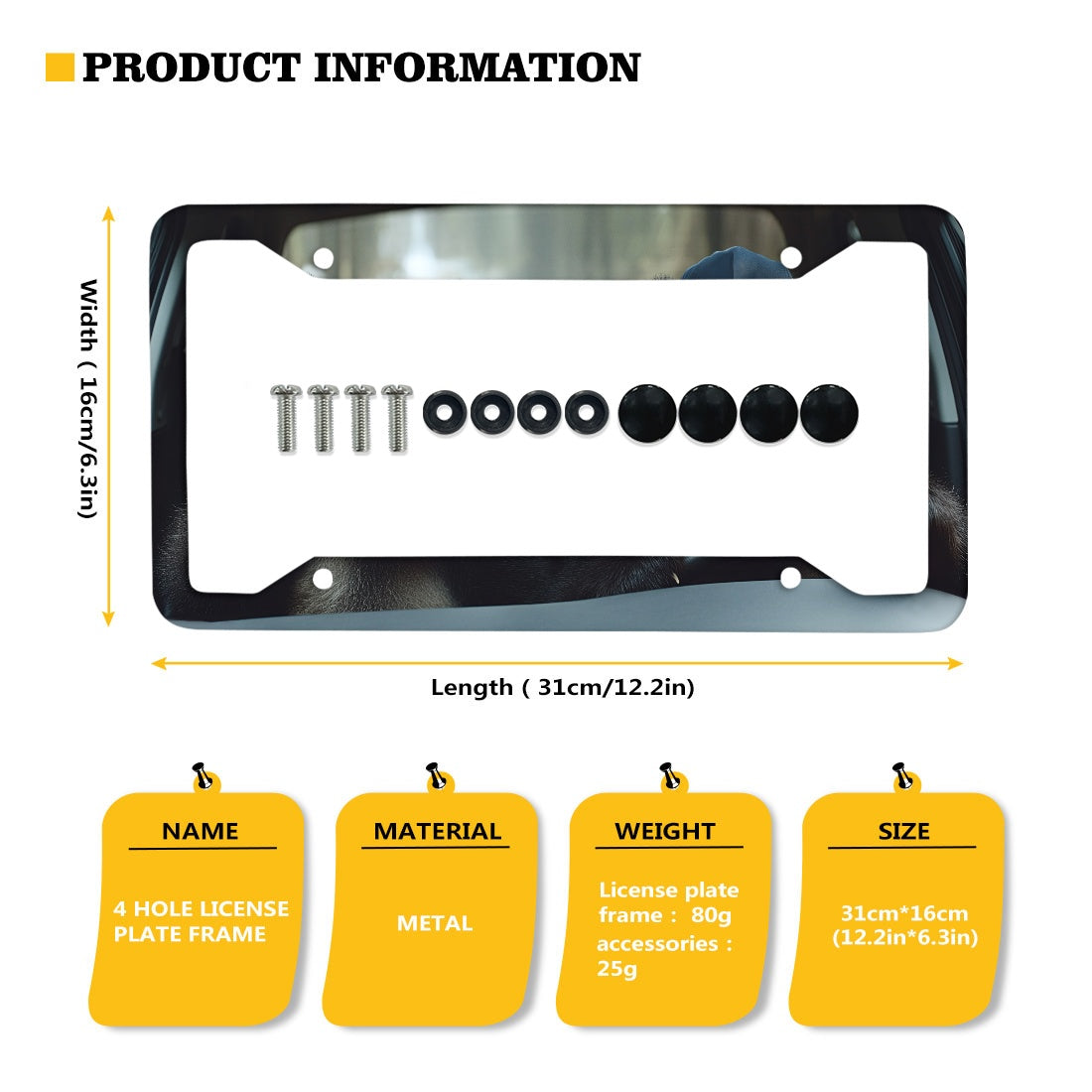 License plate frame