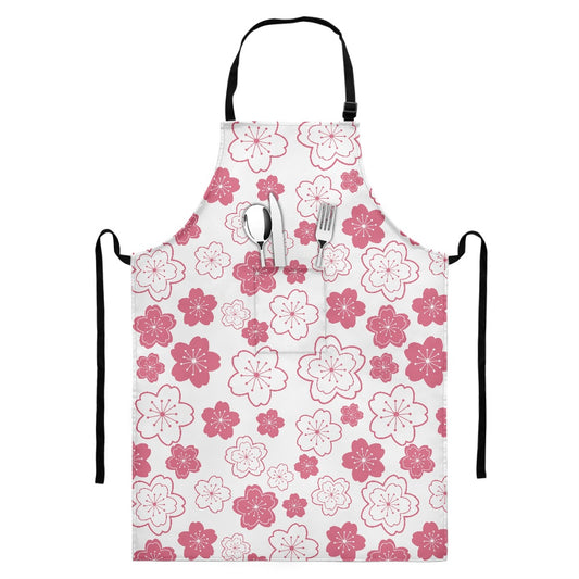 Long apron with pockets