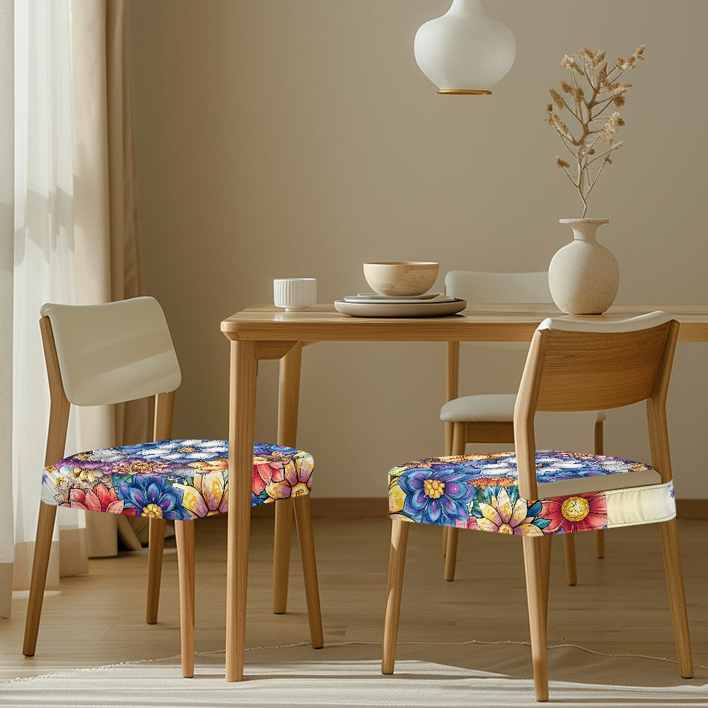 Stretch printed open chair cover