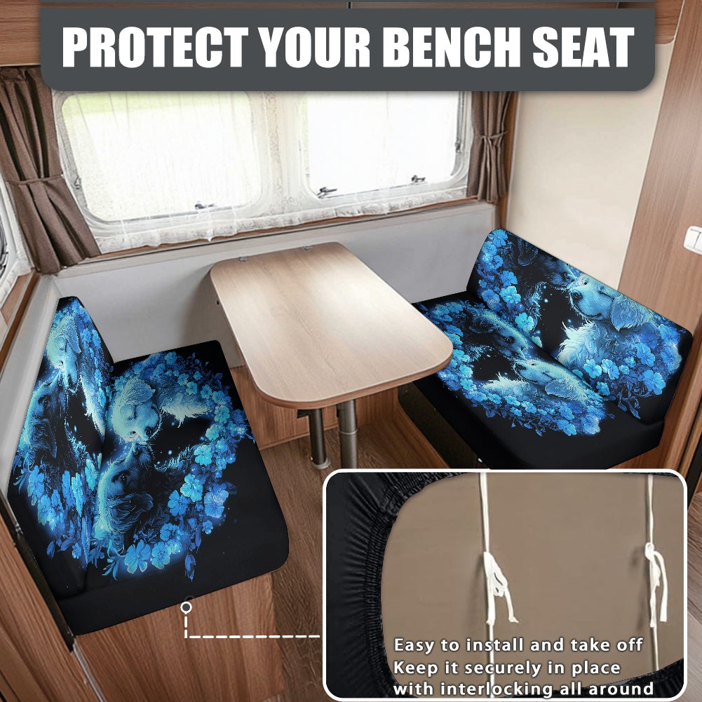 RV Sofa Split Seat Cover 2-Piece Set