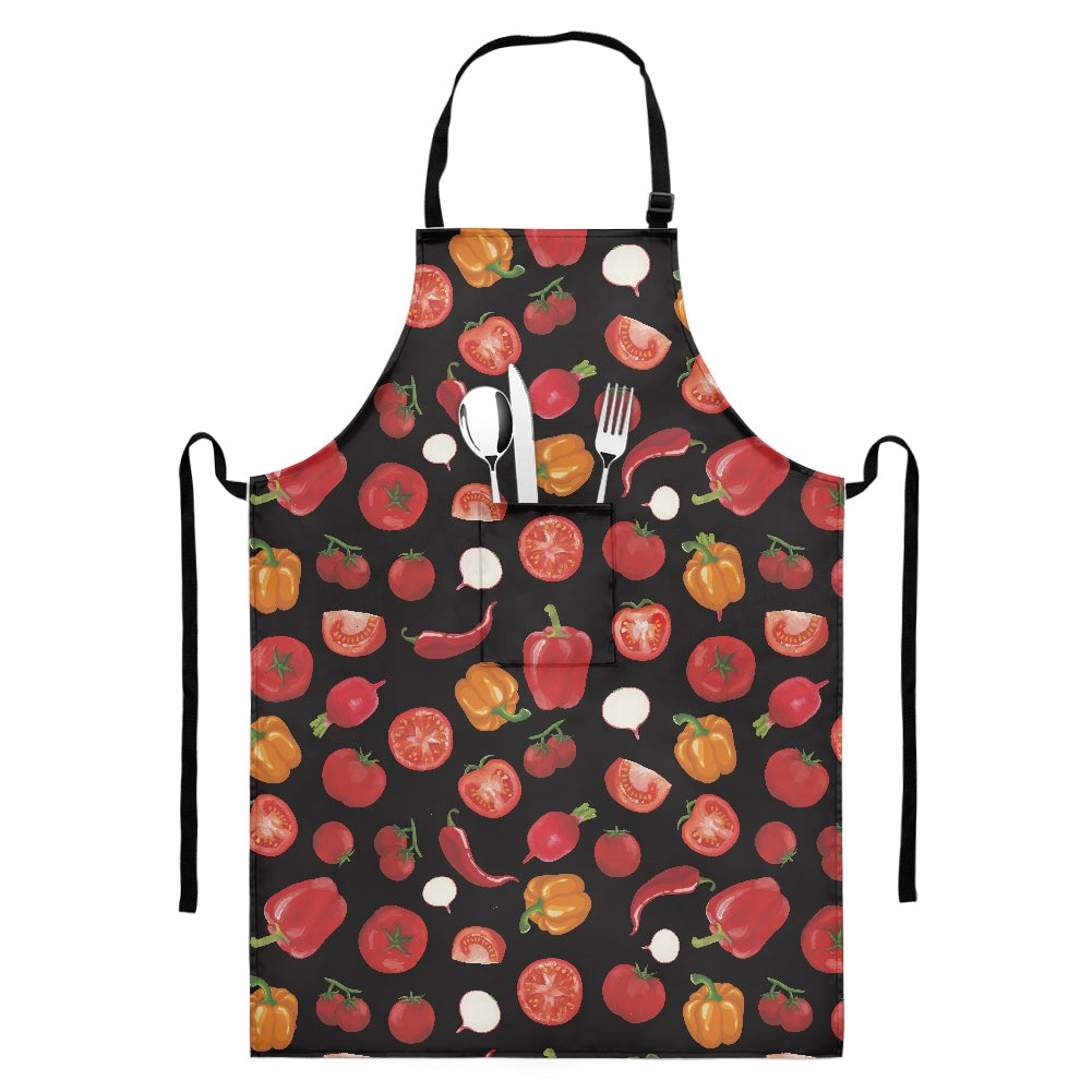 Long apron with pockets