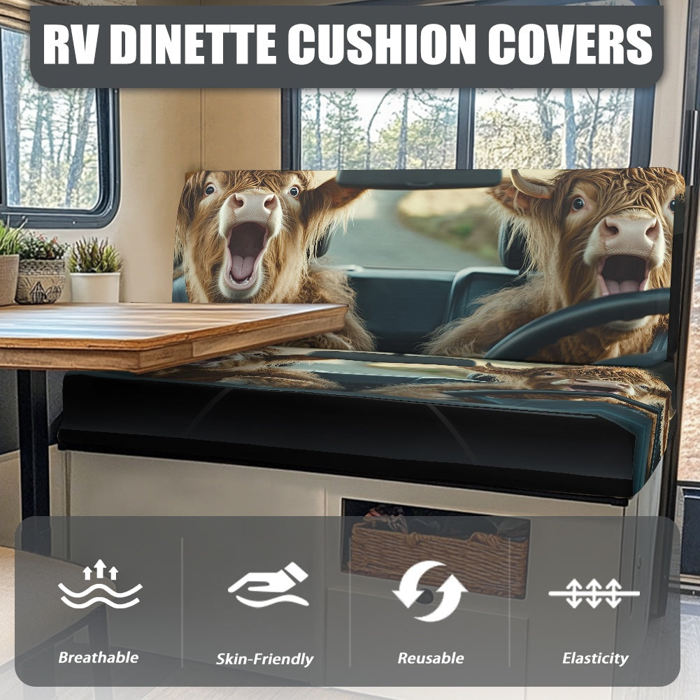 RV Sofa Split Seat Cover 2-Piece Set