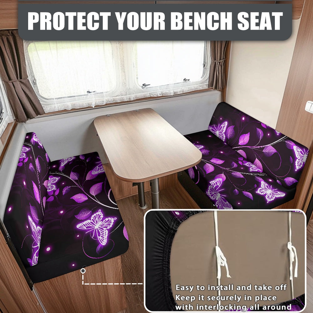 RV Sofa Split Seat Cover 2-Piece Set