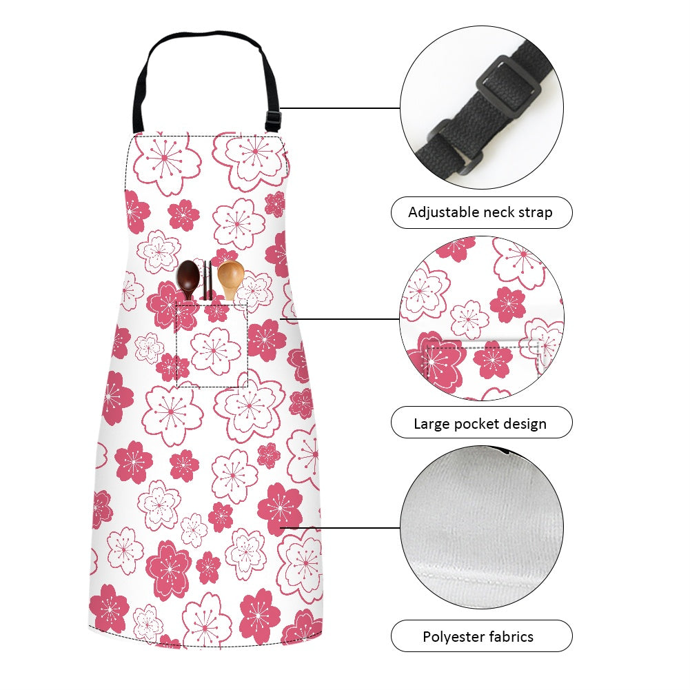 Long apron with pockets