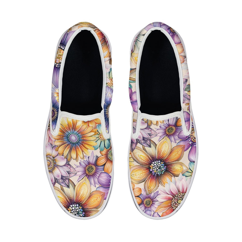 Pedal canvas shoes