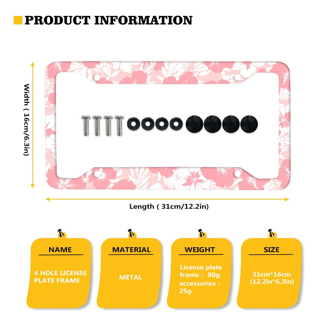 License plate frame